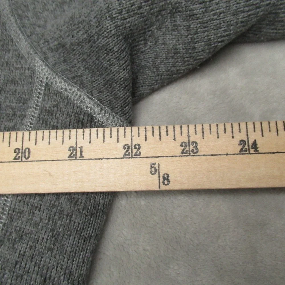 North Face Sweater Men Medium Gray Gordon Lyons Pullover Fleece Knit Heavyweight